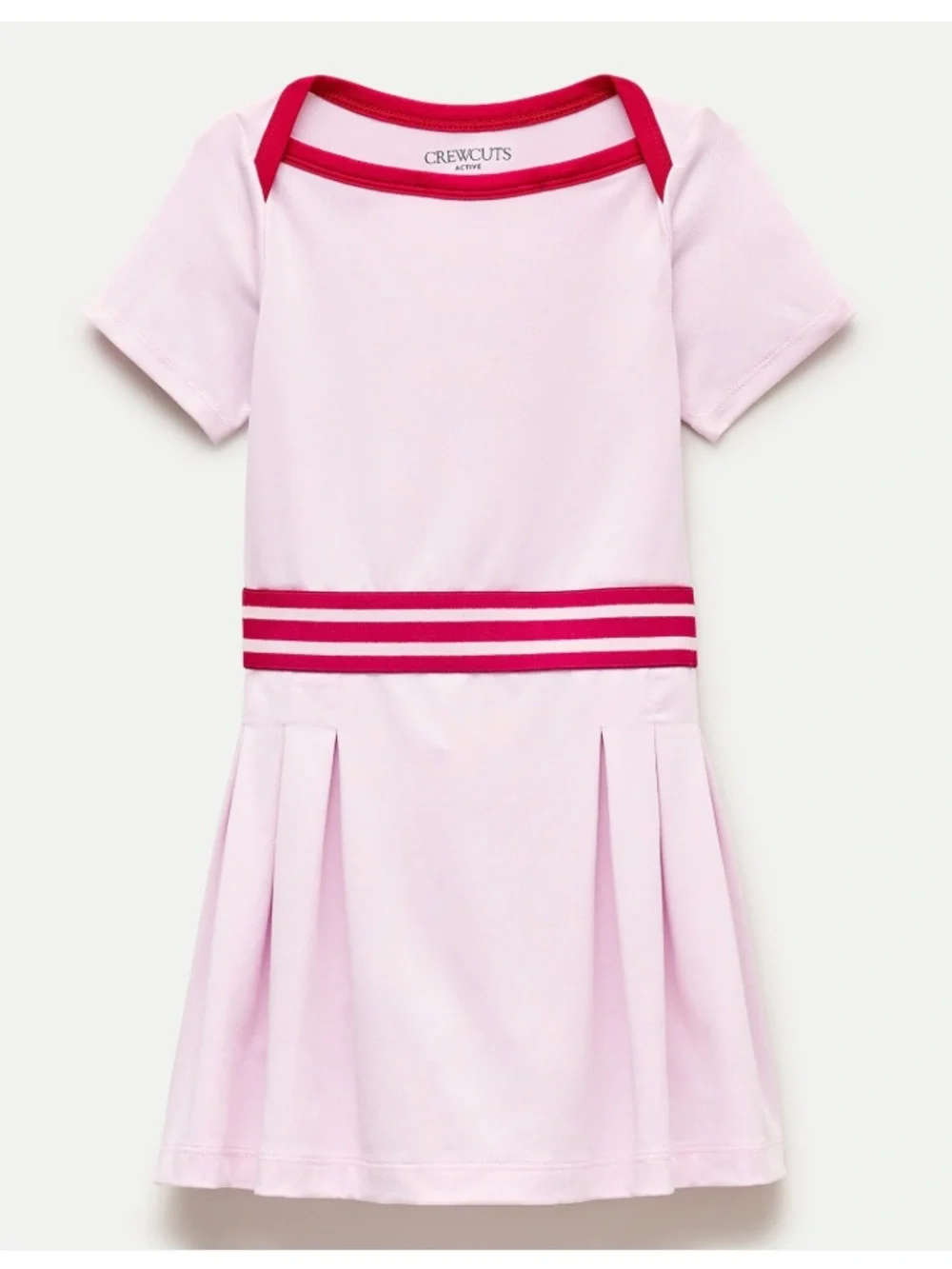 J crew faded lilac Girls' boatneck active dress in performance jersey